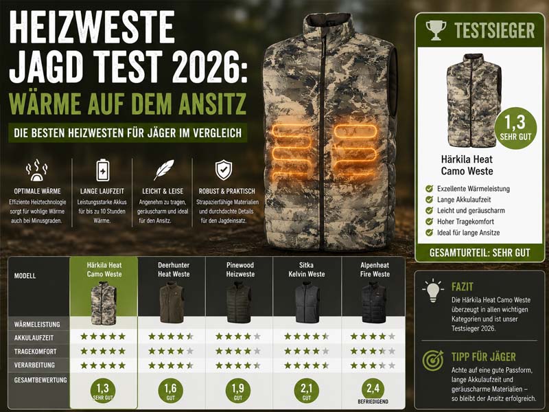 Heizweste Jagd Test 2026