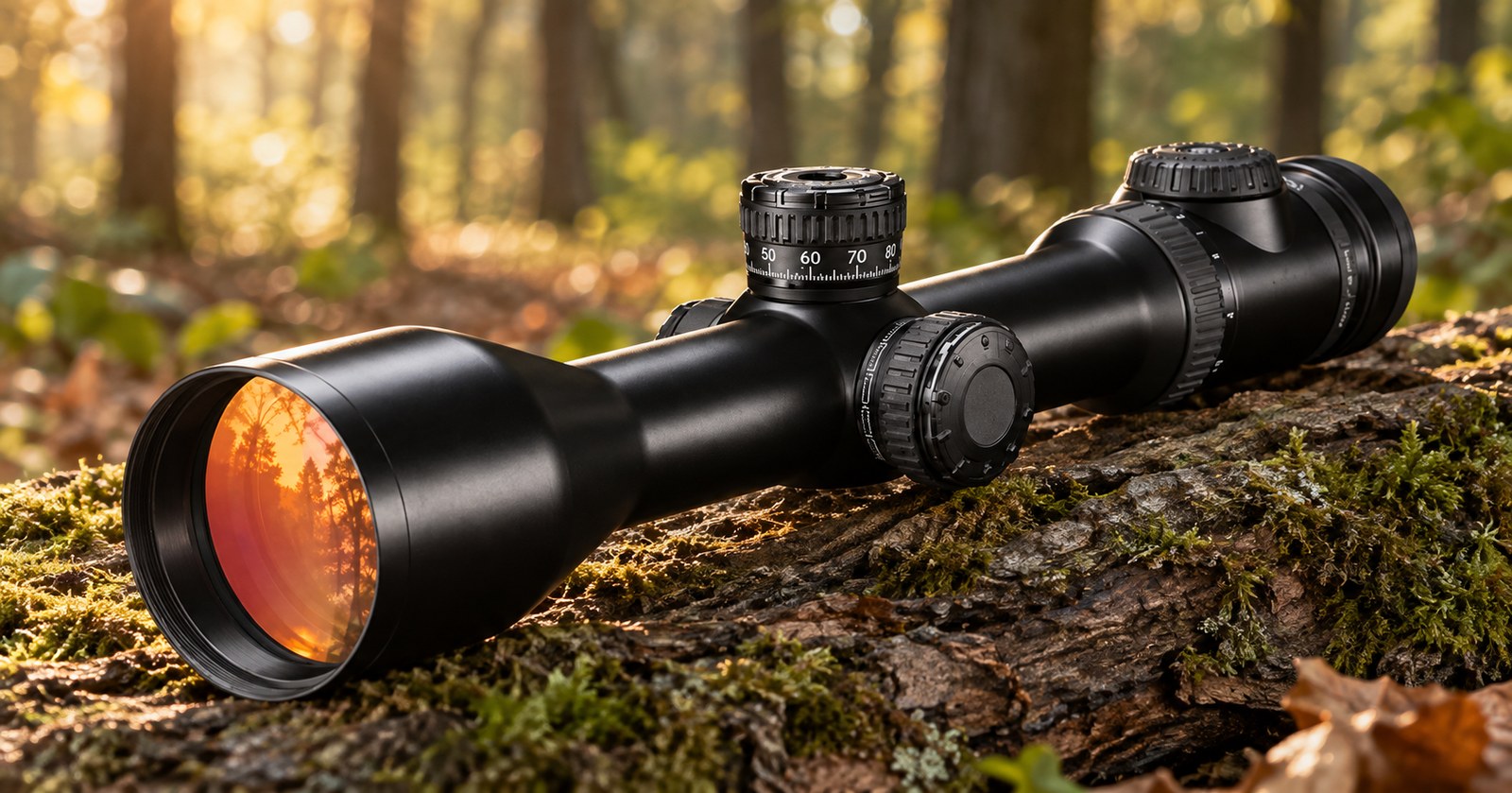Zeiss Victory V8 2,8–20×56 auf bemoostem Stamm im Morgenlicht